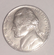Сша 5 центов 1980 г